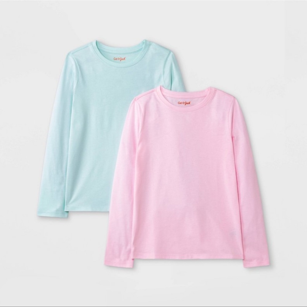 Set  two long sleeve t shirt girls size S